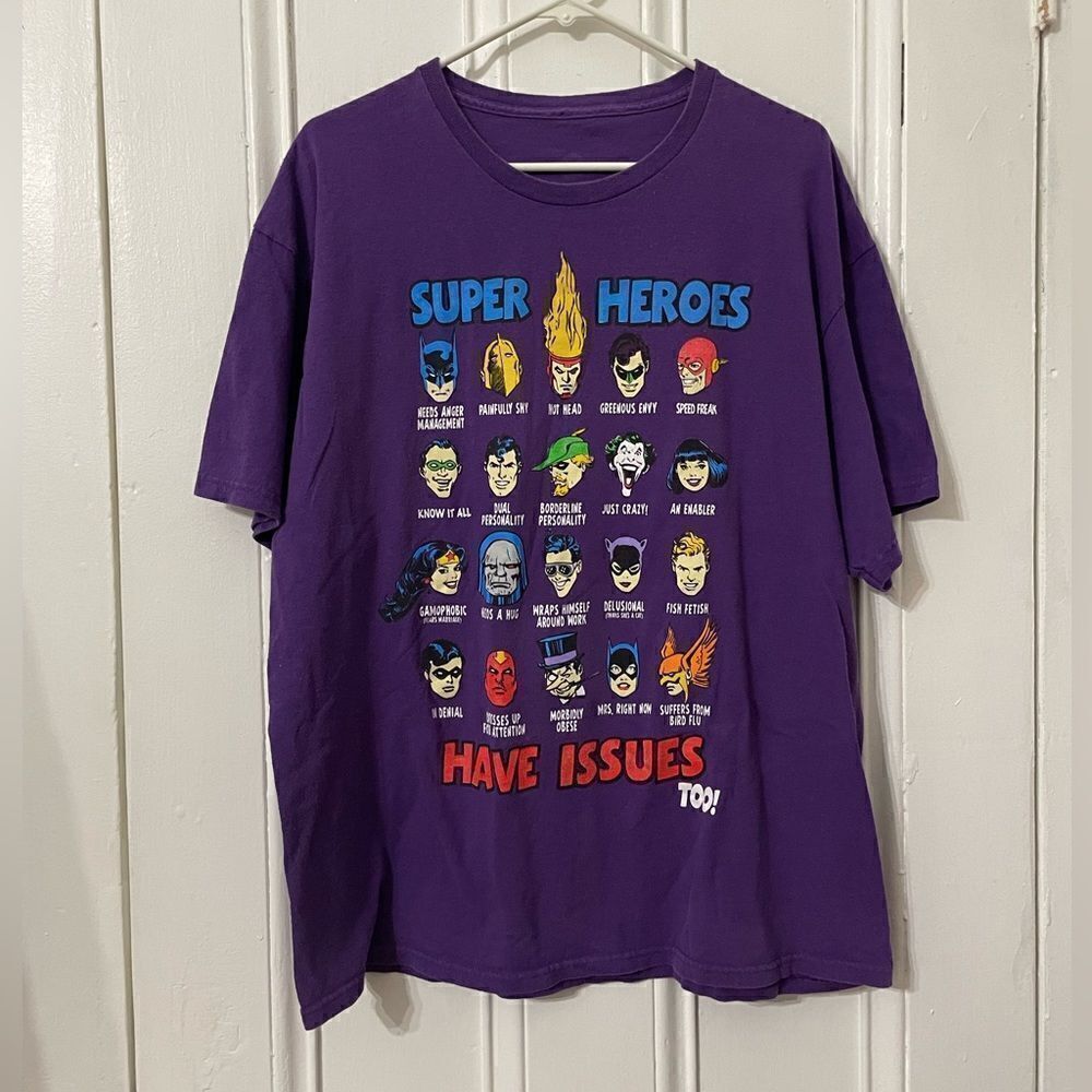 DC Super Heroes Have Issues t shirt